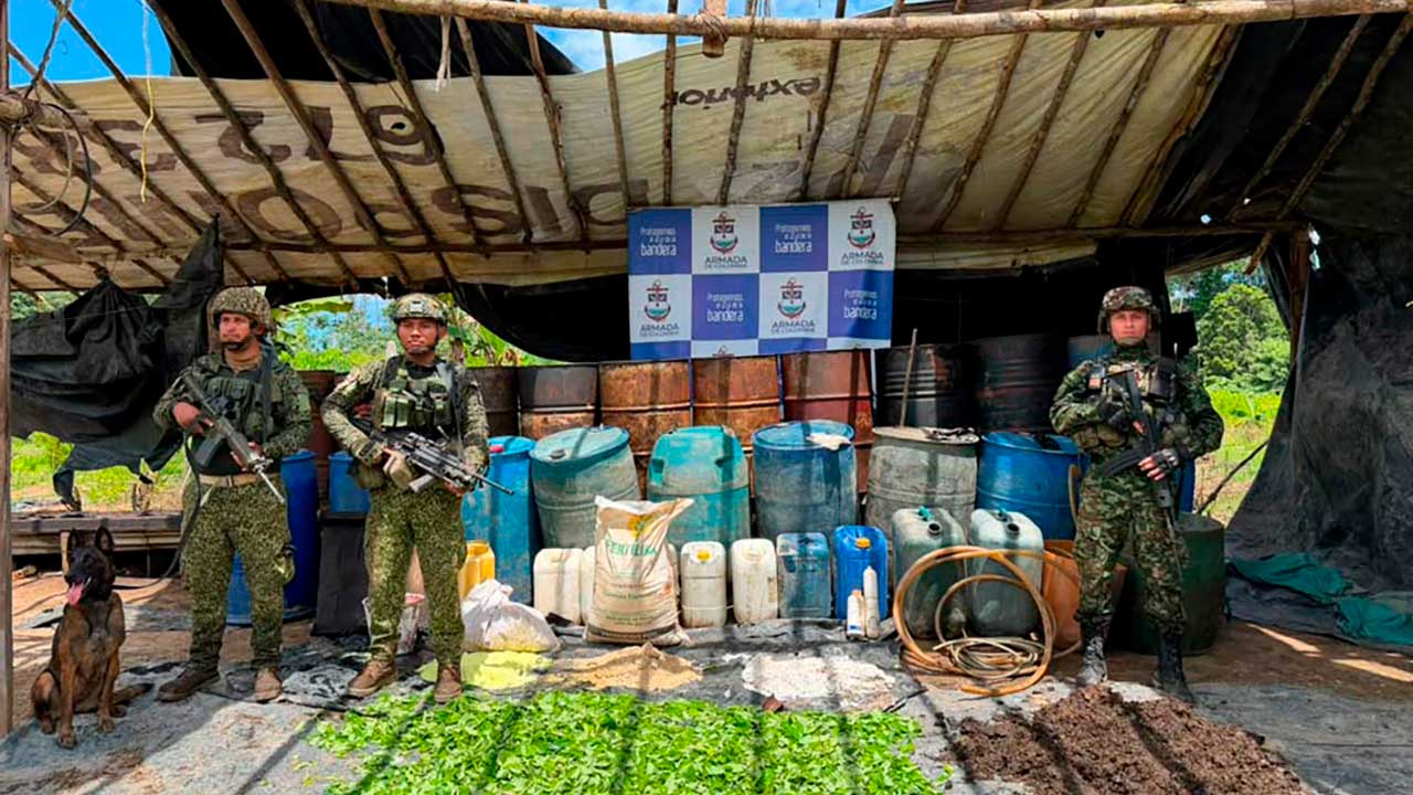 260801-Ejercito-destruyo-mega-laboratorio-para-el-procesamiento-de-base-de-coca-1280